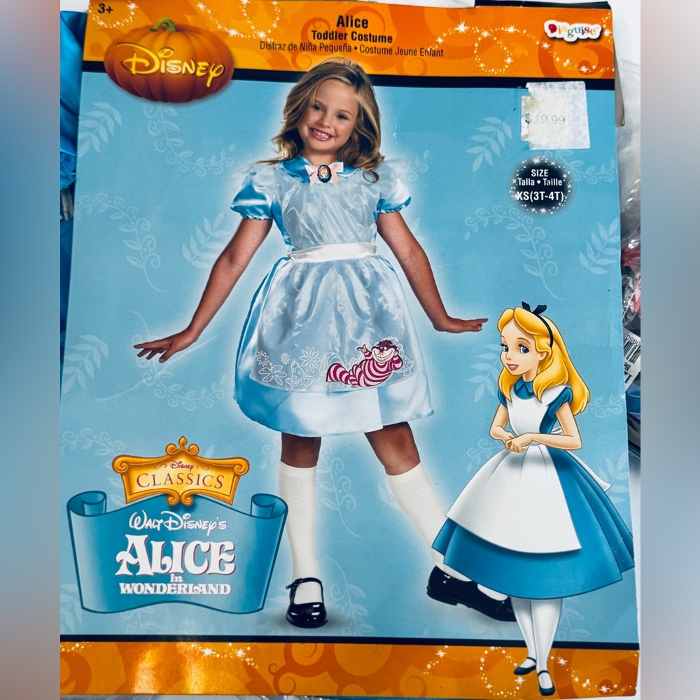 Disney Classics Alice Costume - Light Blue and White
